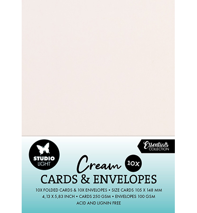 SL-CO-CE02 - StudioLight - Cards & Envelopes Creme Consumables nr.02 - Cards & Envelopes
