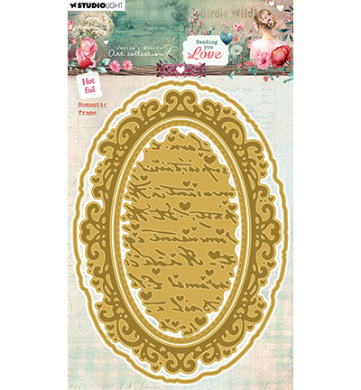 JMA-SYL-HFCD14 - Jenine's - JMA Hot Foil Cutting Die Romantic Frame Sending You Love nr.14 - 