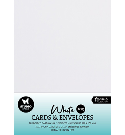 SL-CO-CE05 - StudioLight - Cards & Envelopes White Consumables nr.05 - Cards & Envelopes