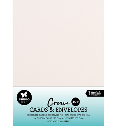 SL-CO-CE06 - StudioLight - Cards & Envelopes Creme Consumables nr.06 - Cards & Envelopes