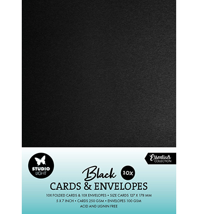 SL-CO-CE07 - StudioLight - Cards & Envelopes Black Consumables nr.07 - Cards & Envelopes