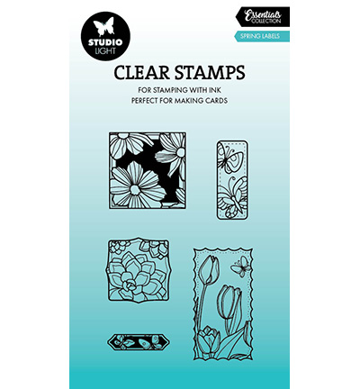 SL-ES-STAMP811 - StudioLight - Spring Labels Essentials nr.811 - Cadres, Etiquettes, Billets