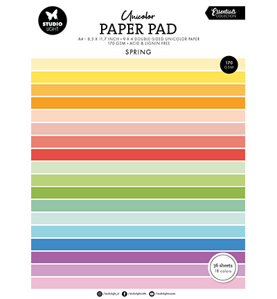 SL-ES-UPP300 - StudioLight - Unicolor Paper Pad Spring Tones Essentials nr.300 - 
