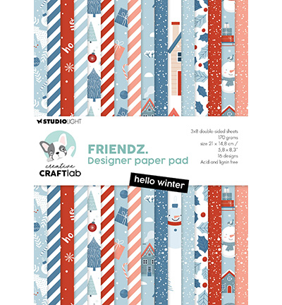 CCL-FR-DPP305 - CraftLab - Paper Pad Hello Winter Friendz nr.305 - 