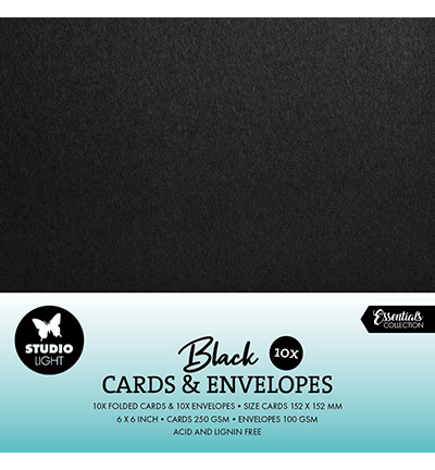 SL-CO-CE11 - StudioLight - Cards & Envelopes Black Consumables nr.11 - Cards & Envelopes