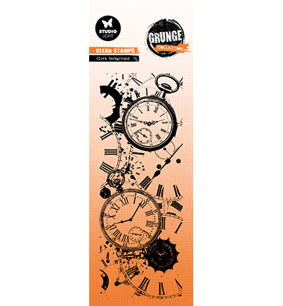 SL-GR-STAMP823 - StudioLight - Clock Background Grunge Collection nr.823 - Clock