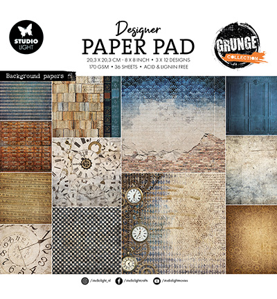 SL-GR-DPP313 - StudioLight - Paper Pad Background Grunge Collection nr.313 - Design Paper Pad SL-GR-DPP313 - StudioLight - Paper Pad Background Grunge Collection nr.313 - Design Paper Pad