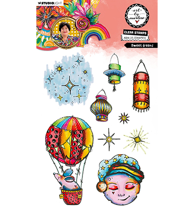 ABM-25-STAMP816 - Art by Marlene - Sweet dreams Art by Marlene nr.816 - Ballon