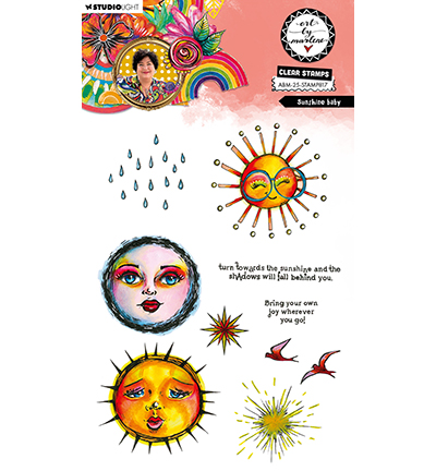ABM-25-STAMP817 - Art by Marlene - Sunshine baby Art by Marlene nr.817 - Ciel, paysage, horizon