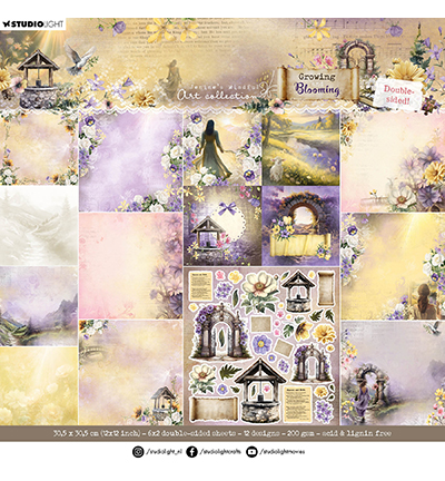 JMA-GB-DPP321 - Jenine's - Designer Paper Pad Double-sided scrapbooking Growing & Blooming nr.321 - Designer Paper Pad