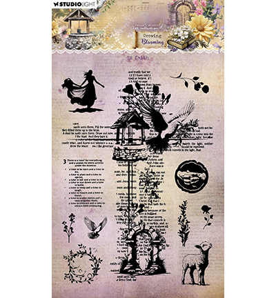 JMA-GB-STAMP835 - Jenine's - In faith Growing & Blooming nr.835 - Amour, amitié