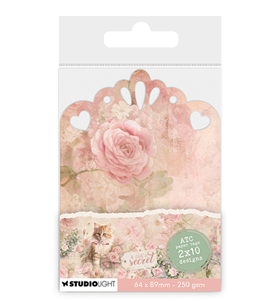 SL-ACS-TAG09 - StudioLight - Tags ATC, 250 gsm paper A Cat's Secret nr.09 - 