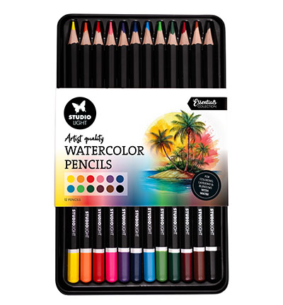 SL-CO-PENC03 - StudioLight - Pencils 12 Watercolor pencils Essentials nr.03 - StudioLight Pencils