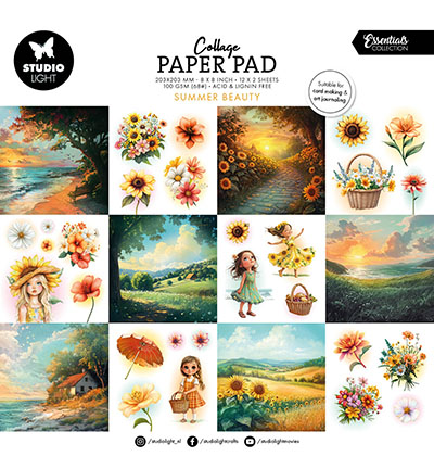 SL-ES-CPP376 - StudioLight - Collage Paper Pad Summer Beauty Essentials nr.376 - 