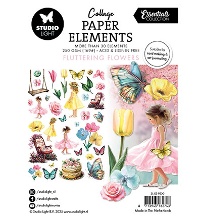 SL-ES-PE30 - StudioLight - Paper Elements Fluttering Flowers Essentials nr.30 - 