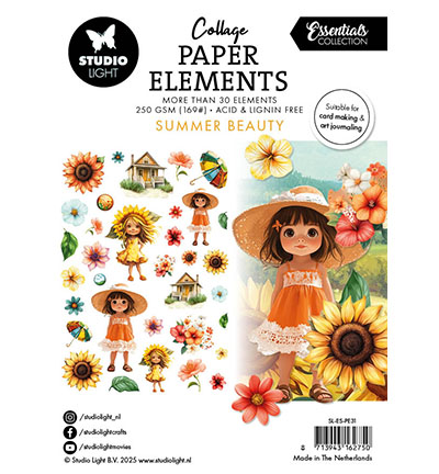 SL-ES-PE31 - StudioLight - Paper Elements Summer Beauty Essentials nr.31 - Collage Paper Elements