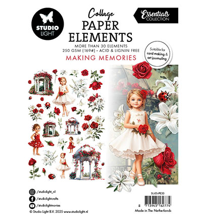 SL-ES-PE33 - StudioLight - Paper Elements Making Memories Essentials nr.33 - Collage Paper Elements