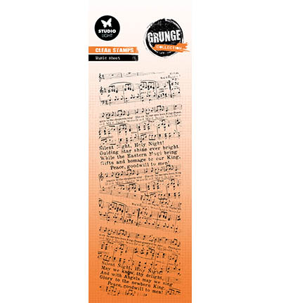 SL-GR-STAMP839 - StudioLight - Music sheet Grunge Collection nr.839 - Musique
