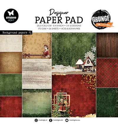 SL-GR-DPP328 - StudioLight - Designer Paper Pad Paper elements Grunge Collection nr.328 - Design Paper Pad