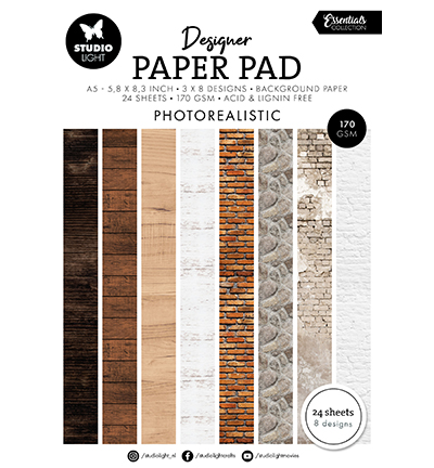 SL-ES-DPP331 - StudioLight - Designer Paper Pad Photorealistic Essentials nr.331 - 