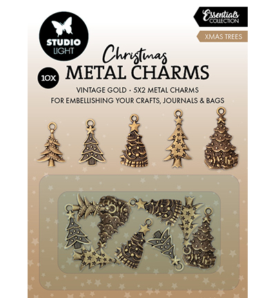 SL-CO-CHARM07 - StudioLight - Christmas trees Essentials nr.07 - Metal Charms