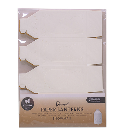 SL-ES-PS54 - StudioLight - Paper lanterns Snowman Essentials nr.54 - 