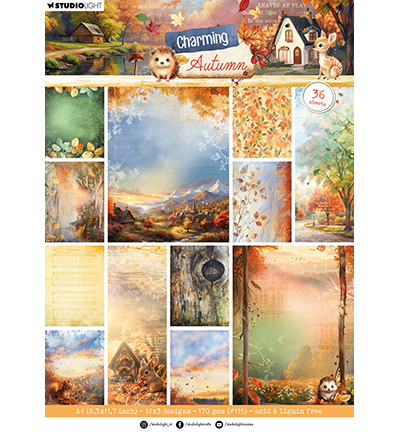 SL-CA-DPP362 - StudioLight - Background papers Charming Autumn nr.362 - Design Paper Pad