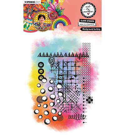 ABM-25-STAMP870 - Art by Marlene - Background builder Art by Marlene nr.870 - 