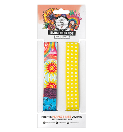ABM-25-EBA01 - Art by Marlene - Elastic Journal bands For the perfect size journal Art by Marlene nr.01 - 