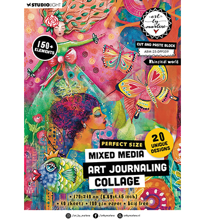 ABM-25-DPP359 - Art by Marlene - Cut and paste book Whymsical world Art by Marlene nr.359 - 