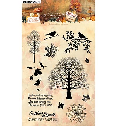 JMA-AW-STAMP875 - Jenine's - Autumn-time has come Autumn In The Woods nr. 875 - 