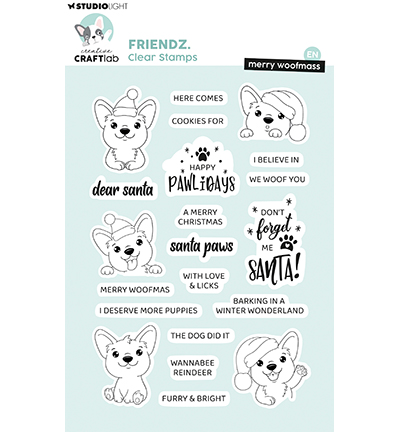 CCL-FR-STAMP874 - CraftLab - Merry woofmass Friendz nr. 874 - 