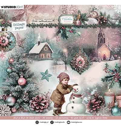JMA-CB-CPP391 - Jenine's - Backgrounds & Elements Christmas Blush nr. 391 - 