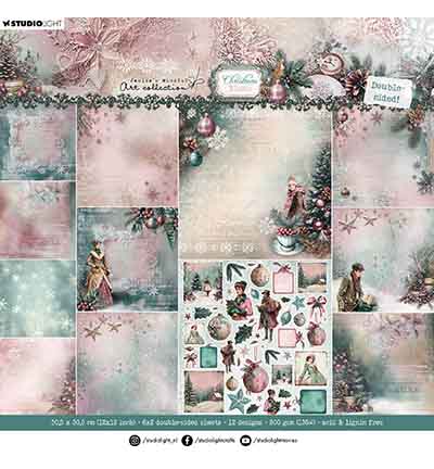 JMA-CB-DPP394 - Jenine's - Double-sided scrapbooking Christmas Blush nr. 394 - Designer Paper Pad