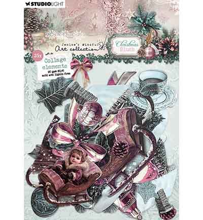 JMA-CB-PE45 - Jenine's - Collage elements Christmas Blush nr. 45 - 