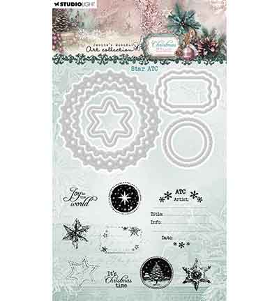 JMA-CB-SCD97 - Jenine's - Star ATC Christmas Blush nr. 97 - Noël, hiver