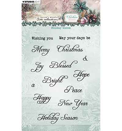 JMA-CB-STAMP884 - Jenine's - Holiday wishes Christmas Blush nr. 884 - 