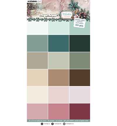 JMA-CB-UPP395 - Jenine's - Double-sided card paper Christmas Blush nr. 395 - 