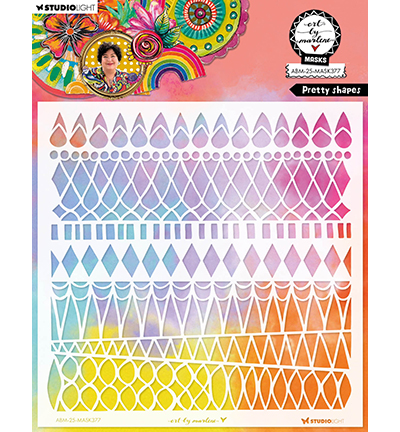 ABM-25-MASK377 - Art by Marlene - Pretty shapes Art By Marlene nr. 377 - 