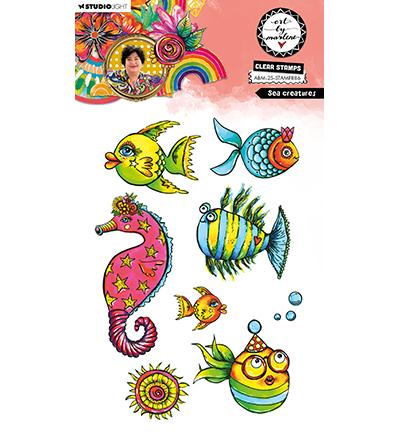 ABM-25-STAMP886 - Art by Marlene - Sea creatures Art By Marlene nr. 886 - 