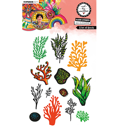 ABM-25-STAMP888 - Art by Marlene - A lot of corals Art By Marlene nr. 888 - 