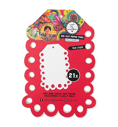 ABM-25-TAGBL11 - Art by Marlene - Sun style Art By Marlene 21 Tags nr. 11 - 