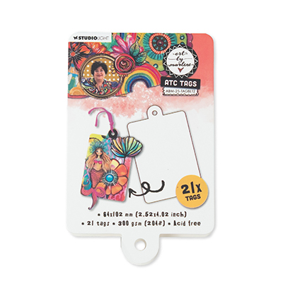 ABM-25-TAGBL12 - Art by Marlene - ATC Tags Art By Marlene 21 Tags nr. 12 - 
