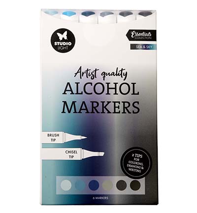 SL-CO-MARK44 - StudioLight - Alcohol Markers Sea & Sky Essentials nr. 44 - 