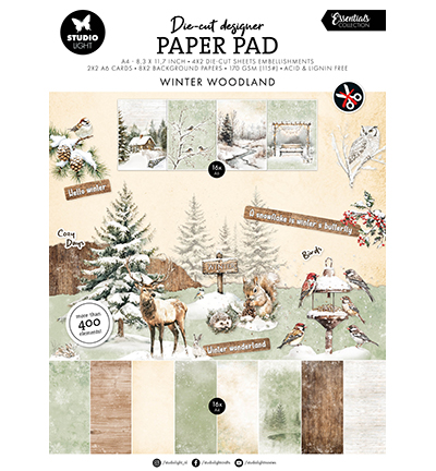 SL-ES-DCPP387 - StudioLight - Winter Woodland Essentials nr. 387 - Design Paper Pad