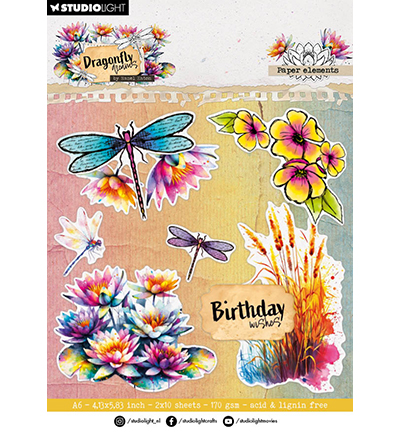 HE-DD-DCPP404 - Hazel Eaton - Paper elements Dragonfly Dreams nr. 404 - 