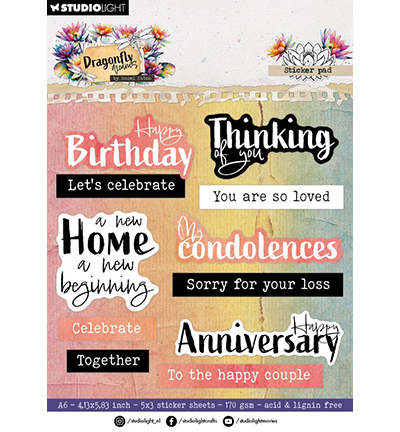 HE-DD-STIC56 - Hazel Eaton - Sentiments Dragonfly Dreams nr. 56 - 