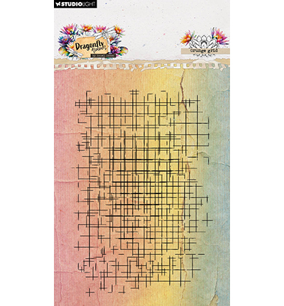 HE-DD-STAMP906 - Hazel Eaton - Grunge grid Dragonfly Dreams nr. 906 - Fond