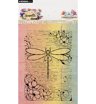 HE-DD-STAMP907 - Hazel Eaton - Dragonfly background Dragonfly Dreams nr. 907 - 
