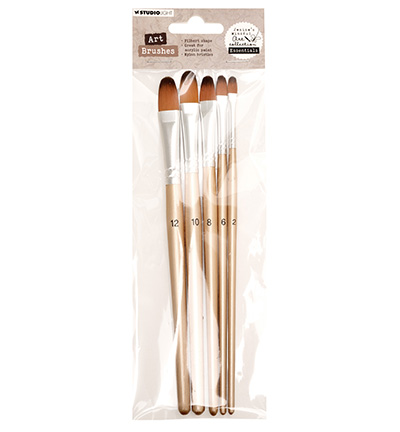 JMA-ES-BRUSH10 - Jenine's - Brush Set Filbert, size 2-4-6-8-10 Essentials nr. 10 - 